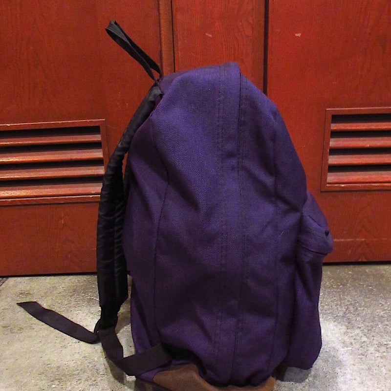 ビンテージ○JANSPORTボトムレザーバックパック紫○220921c4-bag
