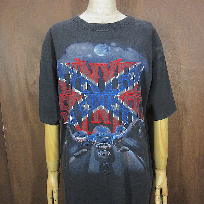 ビンテージ90's○LYNYRD SKYNYRDプリントTシャツ黒size L○250516z