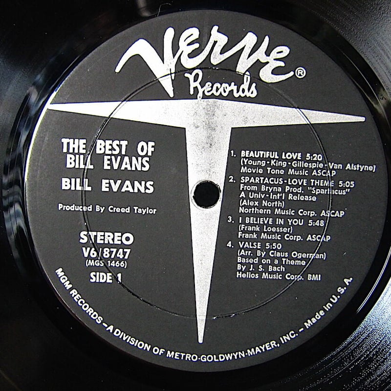 BILL EVANS○THE BEST OF BILL EVANS Verve Records