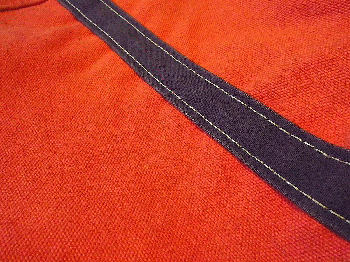ビンテージ90's○L.L.Beanキャンバストートバッグ赤×紺○240405k8-bag-t