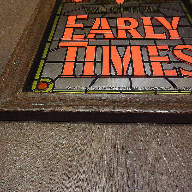 EARLY TIMES /アーリータイムズ パブミラー ビンテージ○EARLY TIMESパブミラー○210422f5-sign鏡壁掛けサイン雑貨