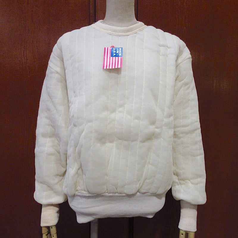 レア！美品！ビンテージ 軍物 ナイロン キルティングスウェット  