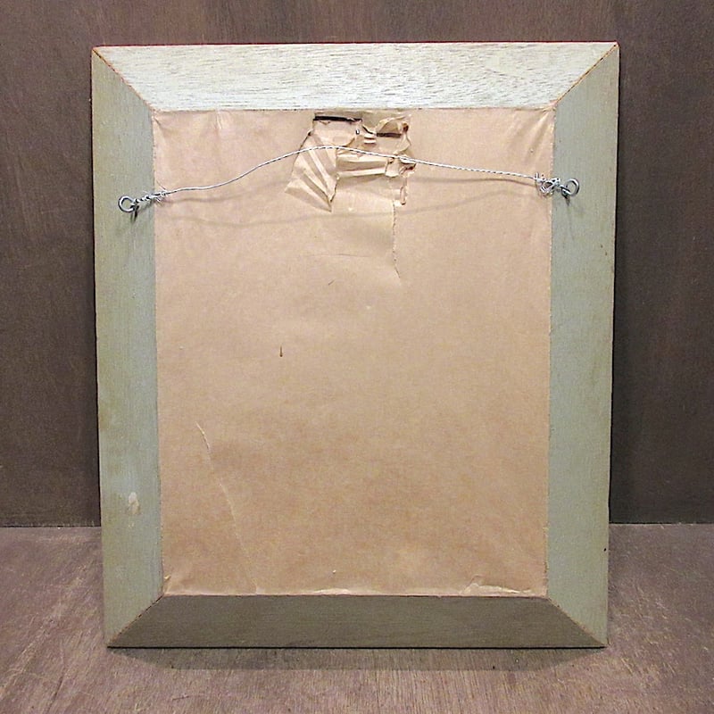 ビンテージ○ヴィクトリア朝ウッドフレーム壁掛け○250711z5-sign