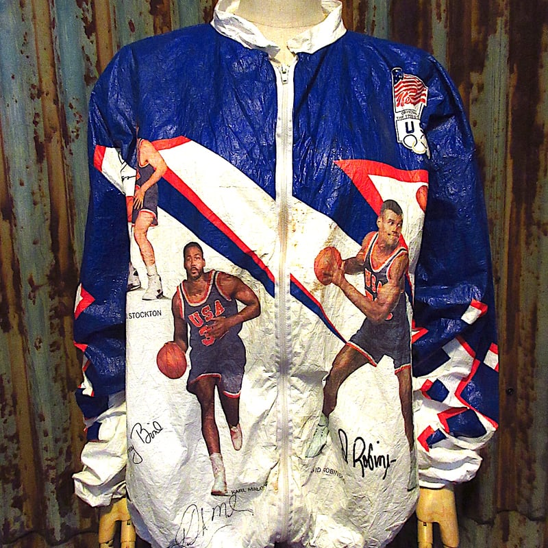 ビンテージ90's○1992オリンピックDREAM TEAMペーパージャケットsize L