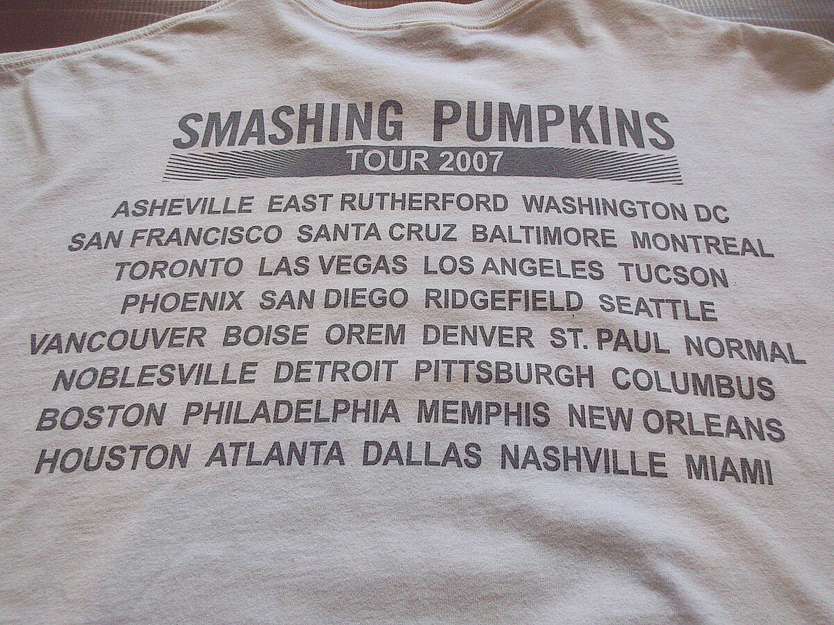 00s The Smashing Pumpkins ツアーTシャツ M 美品 00's SMASHING PUMPKINS Tshirt Tシャツ 20TH ANNIVERSARY Tour