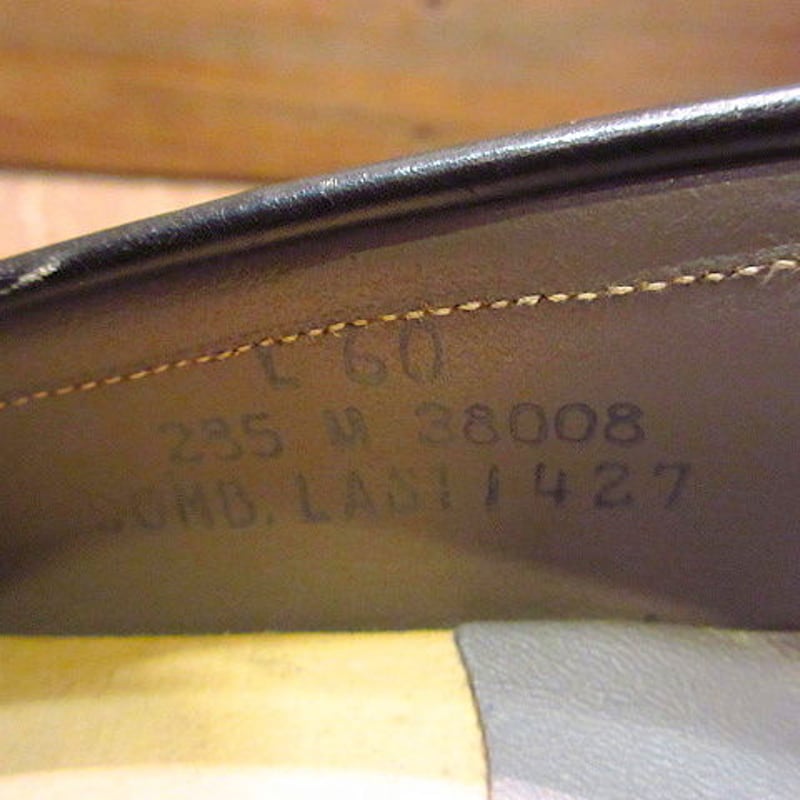 ビンテージ50's○DEADSTOCK Bondshireヴァンプローファー黒8 1/2 B○