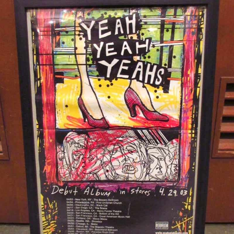 2000's YEAH YEAH YEAHSポートランドローカルライブハウス額付き