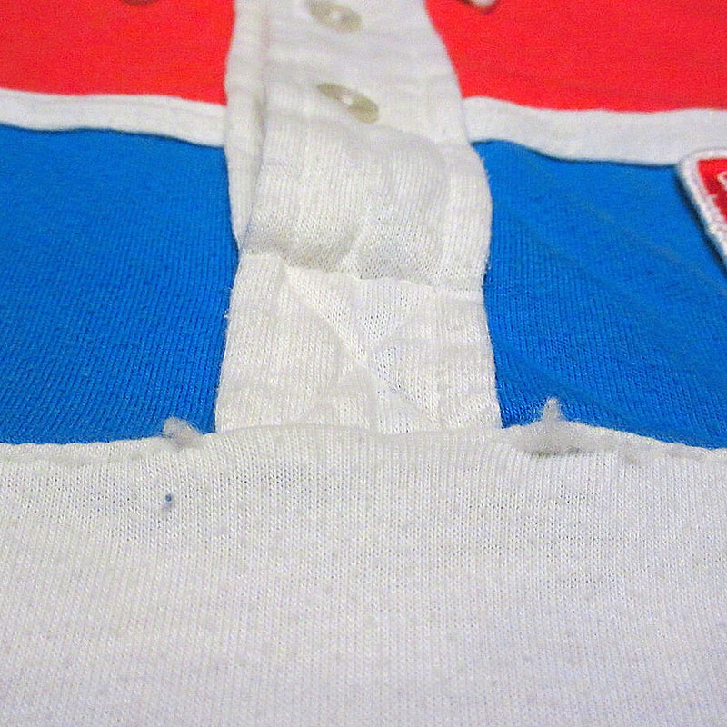 ビンテージ70's○DOMINO'S PIZZAスリートーンポロシャツsize L○22071