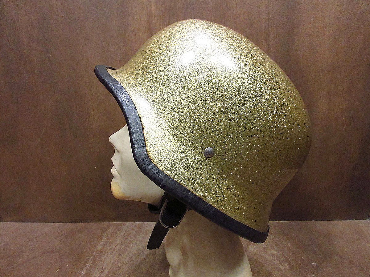 ビンテージ60's70's○ジャーマンヘルメット ゴールド○240704j7-otclct