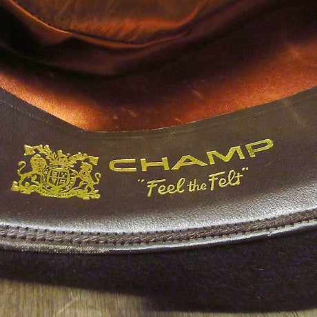 ビンテージ60’s70’s●CHAMPフェドラハットsize 6 7/8●230927j4-m-ht-flt古着1960s1970s帽子