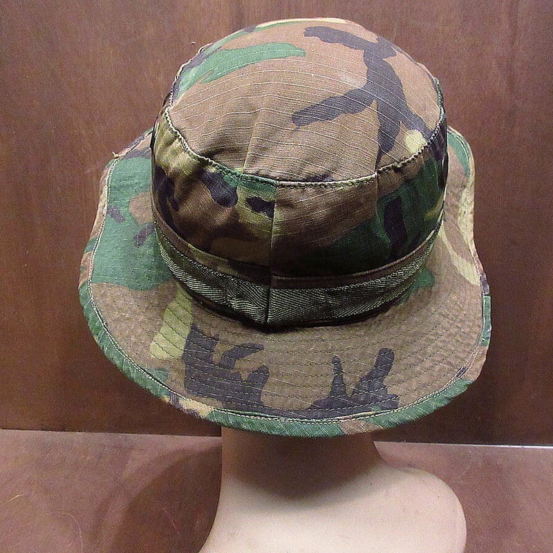 【vintage】ベトナム戦争 リーフカモ ブーニーハット リップストップ vintage】ベトナム戦争 リーフカモ ブーニーハット リップストップ