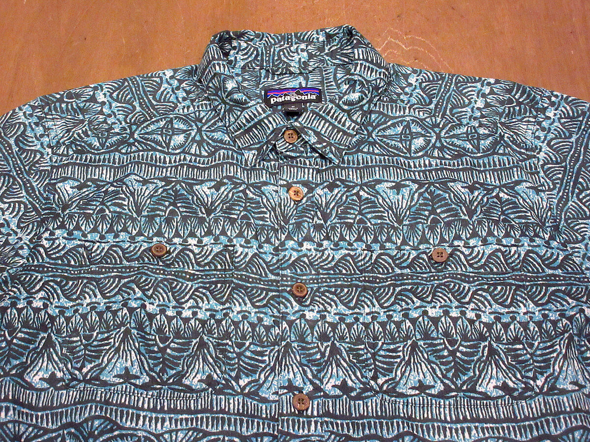 Patagonia 総柄半袖バックステップシャツ M○210707j2-m-sssh-ot 1