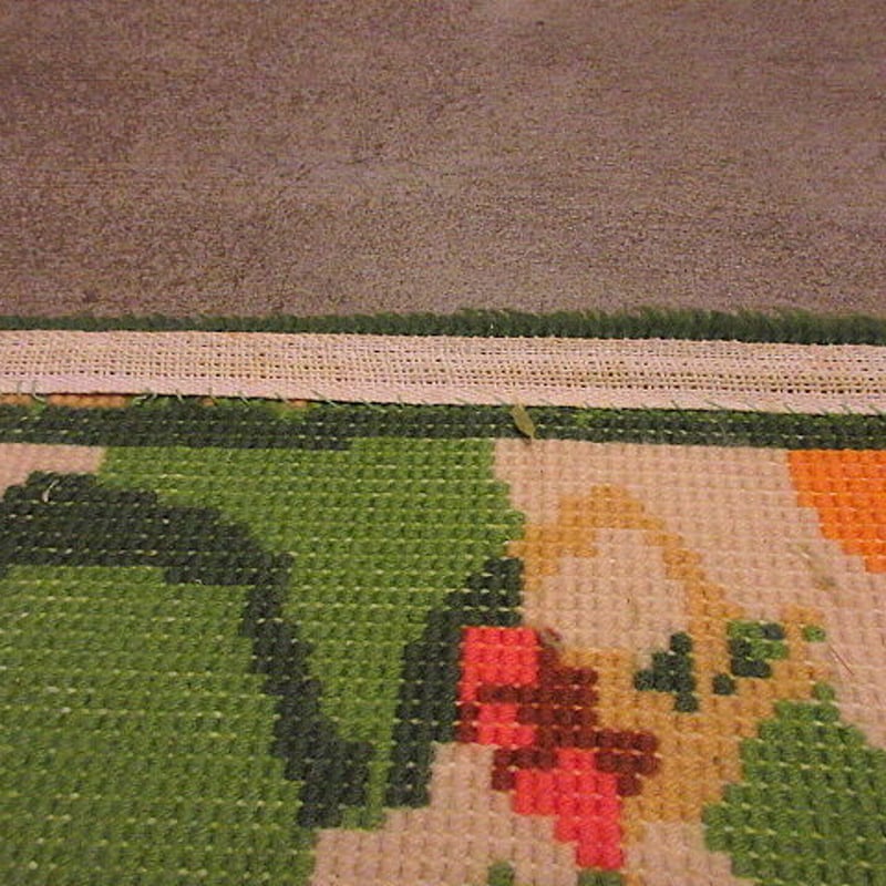 【VINTAGE】植物 花 ラグ VINTAGE】植物 花 ラグ VINTAGE】植物 花 ラグ