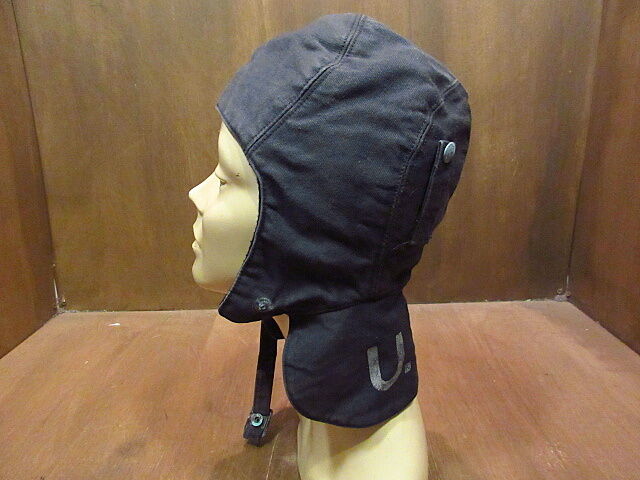 ビンテージ40's○U.S.NAVY N-1デッキキャップ紺7○201025n2-m-cp-o