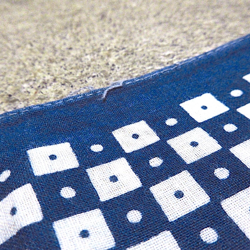 ビンテージ50's○FAST COLORドット柄コットンバンダナ紺○260222m6-bnd