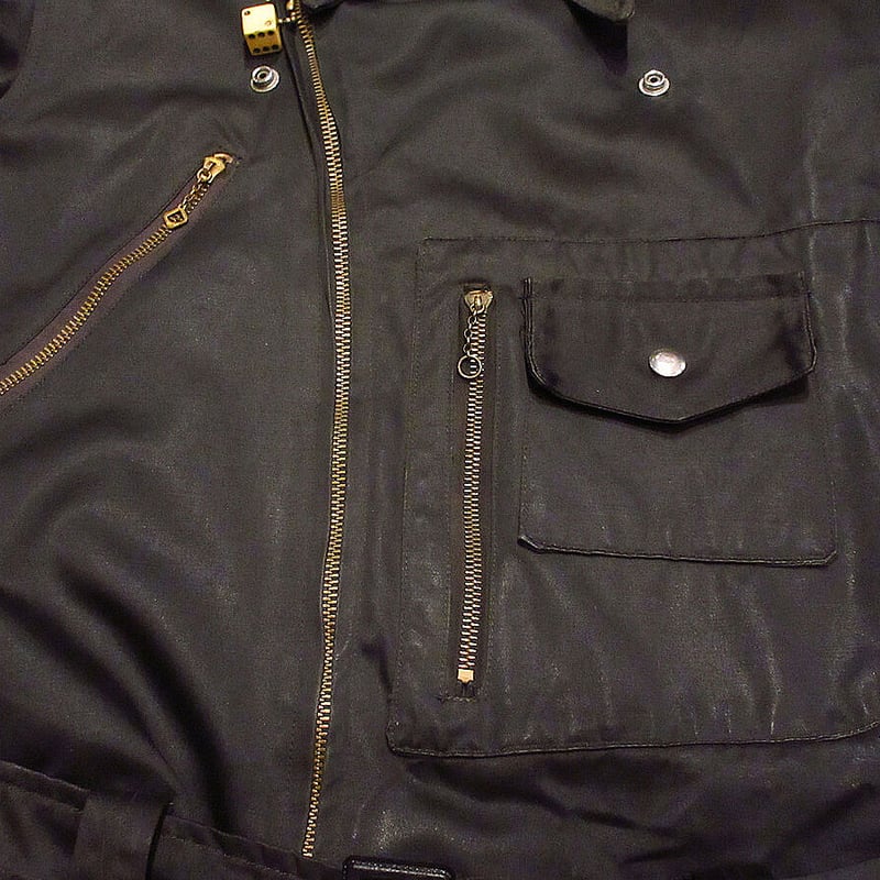 ビンテージ40's○Bennieサテンダブルライダースジャケット黒size