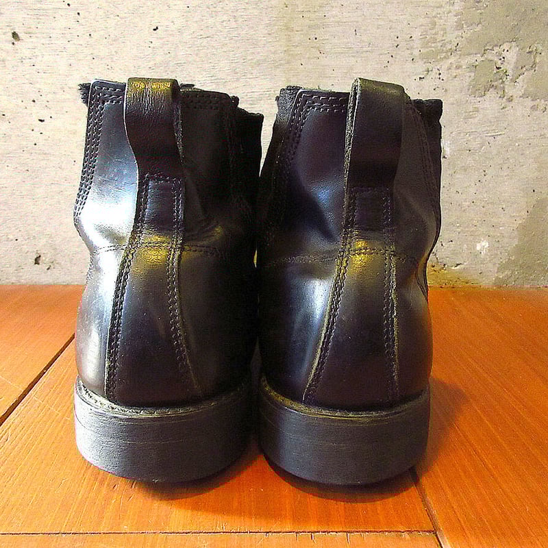 2000's○U.S.NAVYスチールトゥサイドゴアブーツ黒size 10R○230913k2