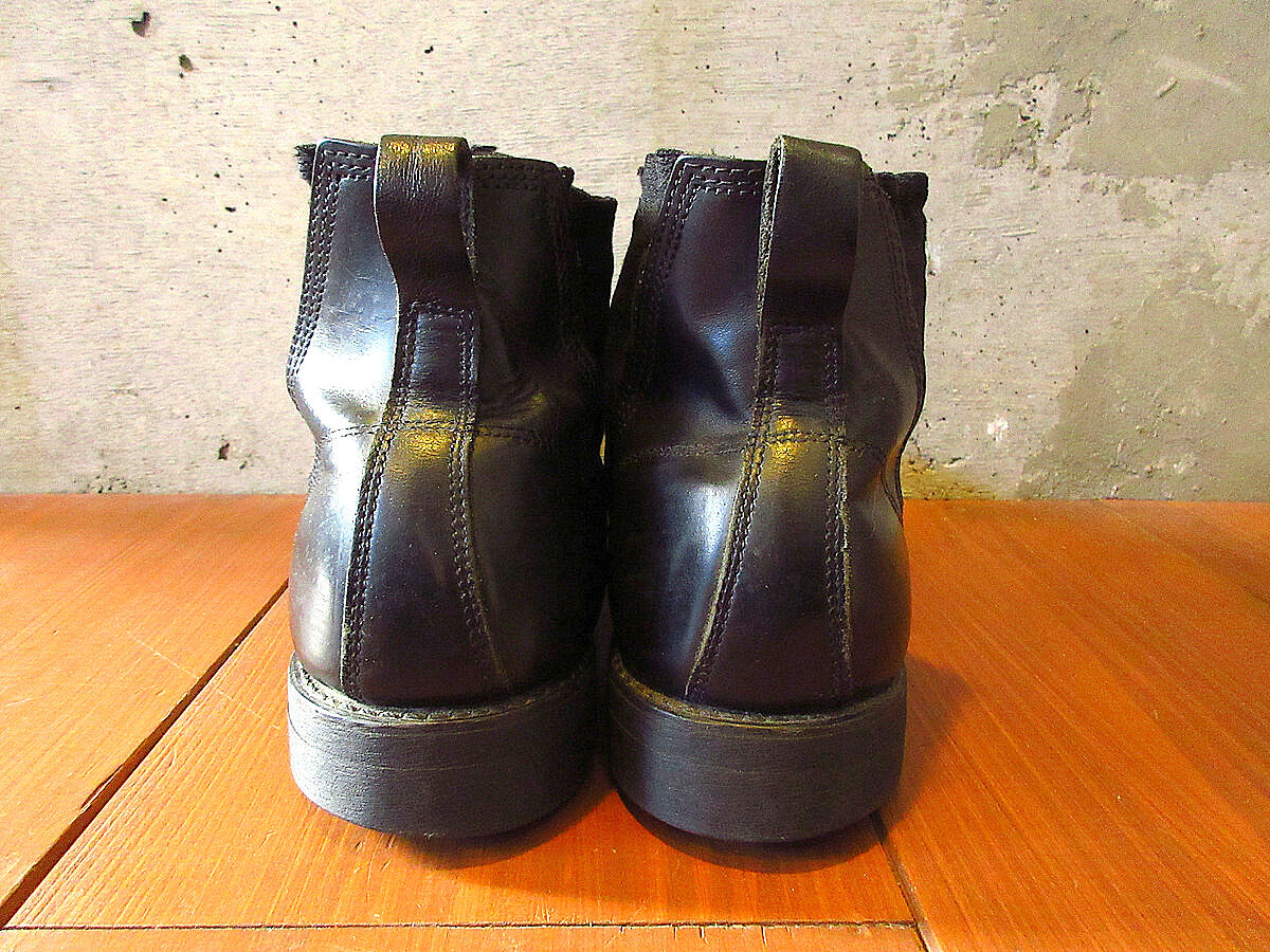 2000's○U.S.NAVYスチールトゥサイドゴアブーツ黒size 10R○230913k2