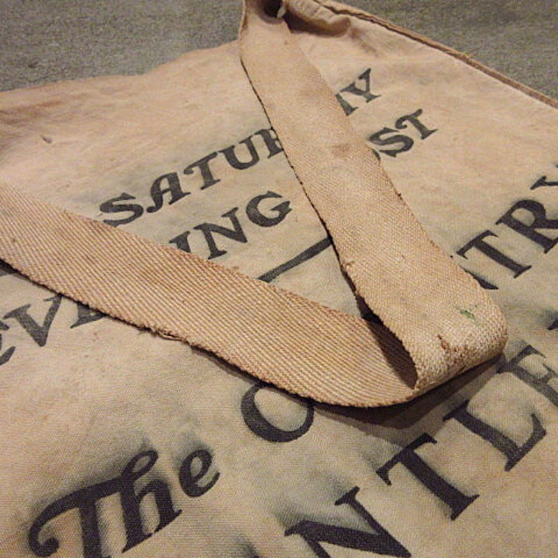 THE SATURDAY EVENING POST マガジンバッグ 30´s~ THE SATURDAY EVENING POST マガジンバッグ