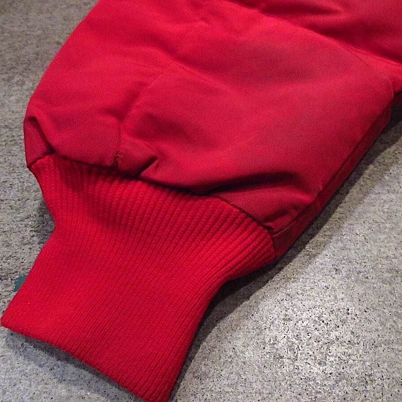 ビンテージ70's80's○Eddie Bauerフード付きダウンジャケット赤