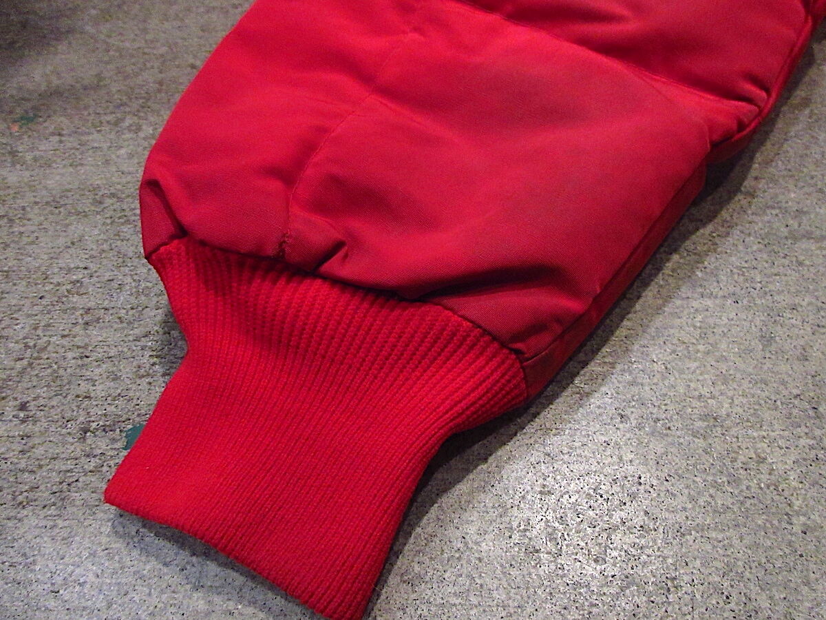 ビンテージ70's80's○Eddie Bauerフード付きダウンジャケット赤size M