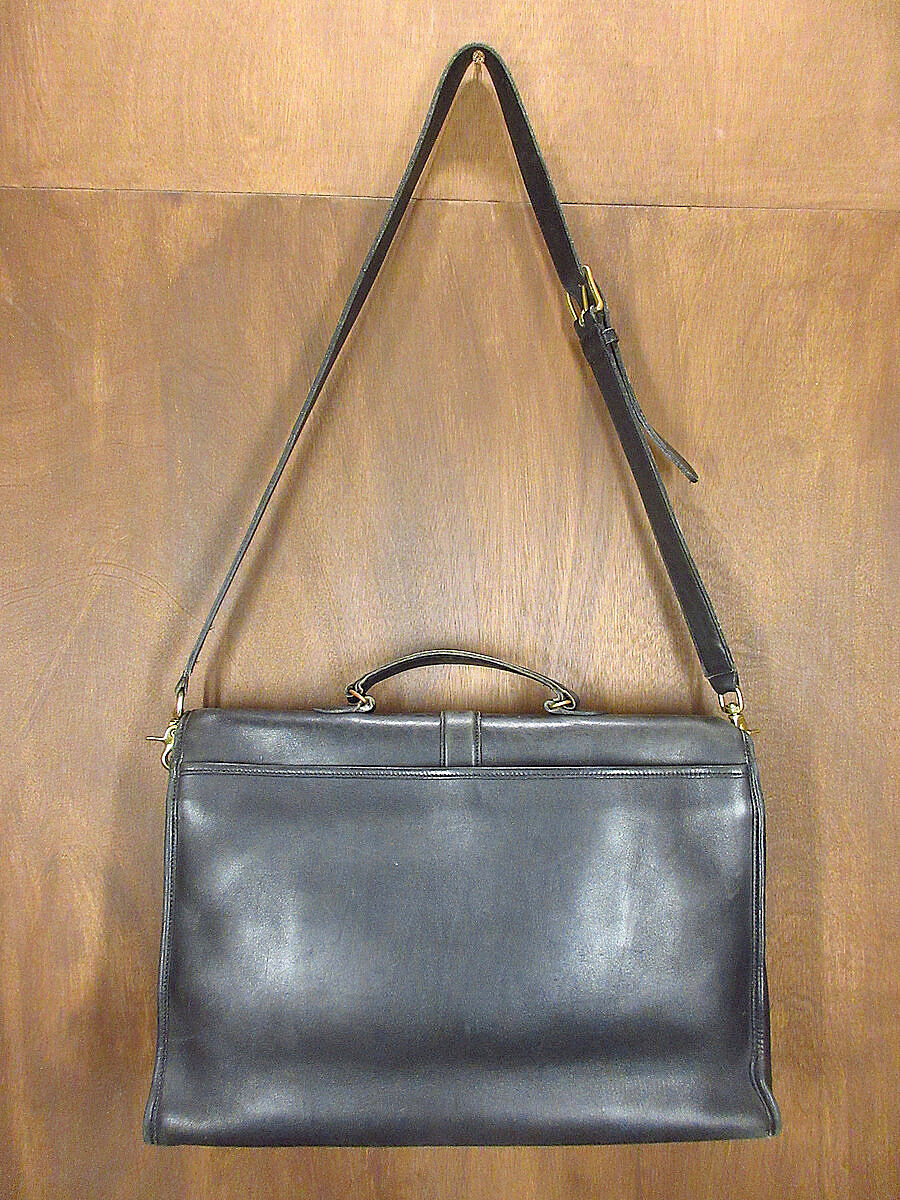 old coach ブリーフケース 黒 オールドCOACH レザー ブリーフケース ブラック