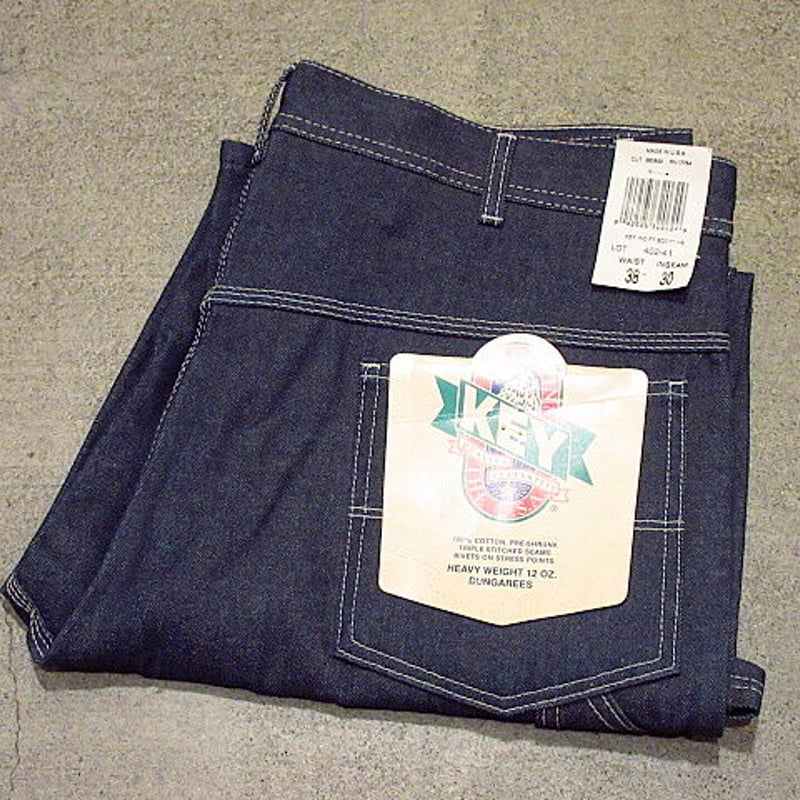 ビンテージ90's○DEADSTOCK KEY デニムペインターパンツ 38×30 ビンテージ90's○DEADSTOCK KEY デニムペインターパンツ 38×30