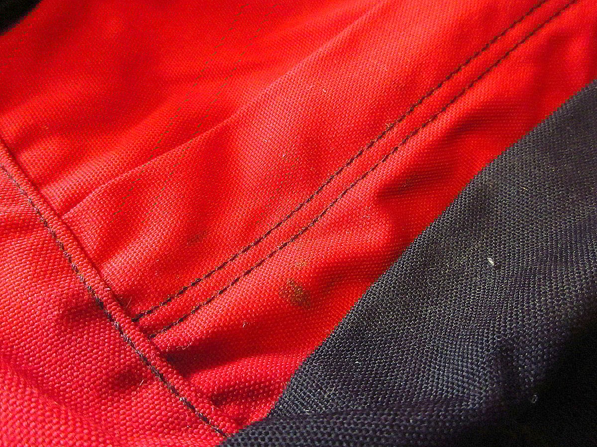 ビンテージ90's○THE NORTH FACEナイロンバックパック赤×黒size