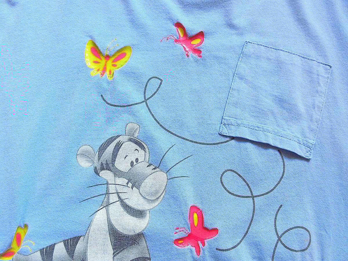 S*y様 レア 90s ディズニー　ビンテージ　Tシャツ　スタッフ用　ティンカー ビンテージ90's00's○DisneyティガービッグプリントTシャツ