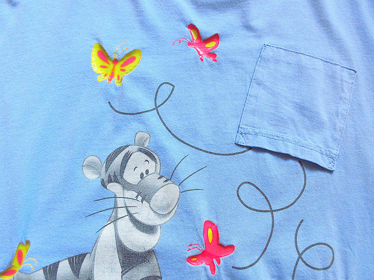 ビンテージ90's00's○DisneyティガービッグプリントTシャツ○241024k3
