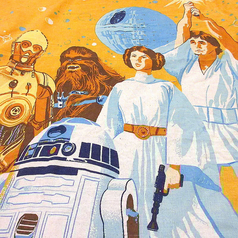 ビンテージ70's○STAR WARSベッドシーツsize 210cm×150cm○22031 ビンテージ70's○STAR WARSベッドシーツsize 210cm×150cm○22031