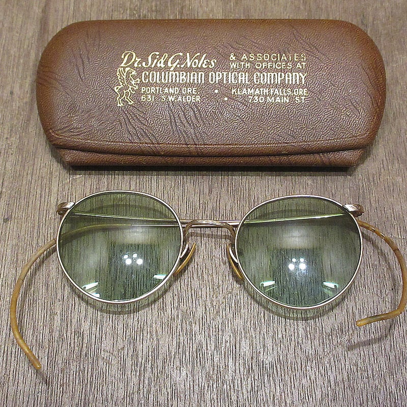 American Optical Ful Vue 眼鏡 ヴィンテージ ビンテージ40's○ケース付きAmerican Optical 1/10 12KGF FUL-