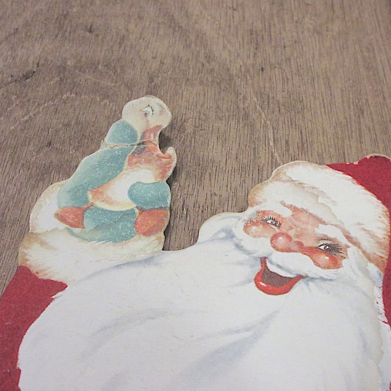 ビンテージ~40's○Whitman Publishing Co.サンタクローススタンド付きデ