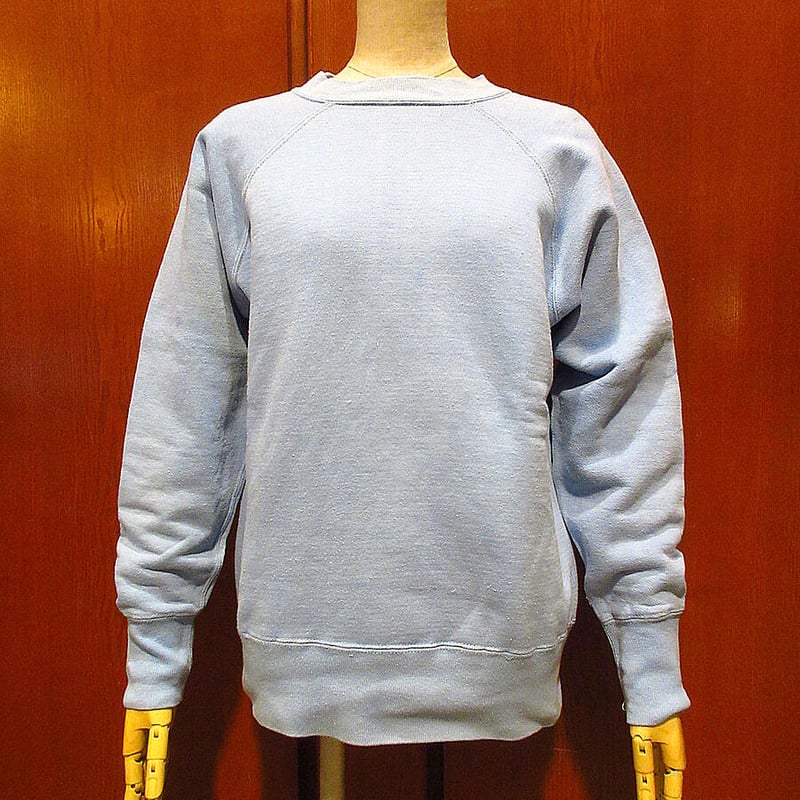 ビンテージ60's○Jockeyコットンラグランスウェット水色Size L ビンテージ60's○Jockeyコットンラグランスウェット水色Size L
