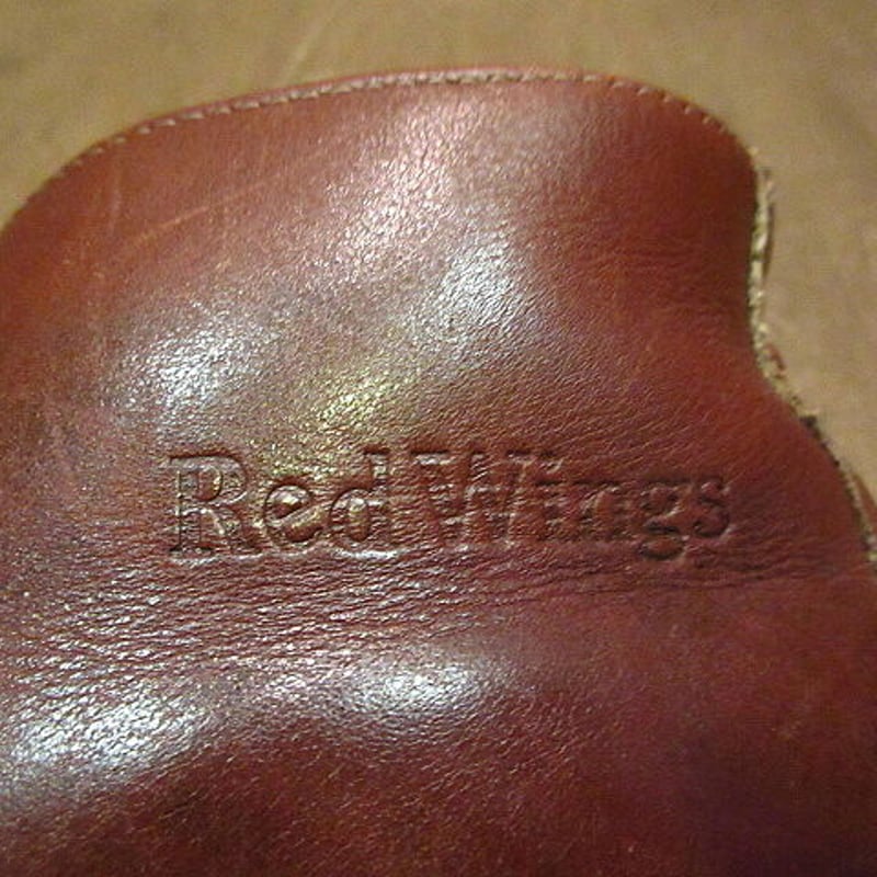 ビンテージ90's○RED WING 595刺繍羽根タグチャッカブーツ茶11D