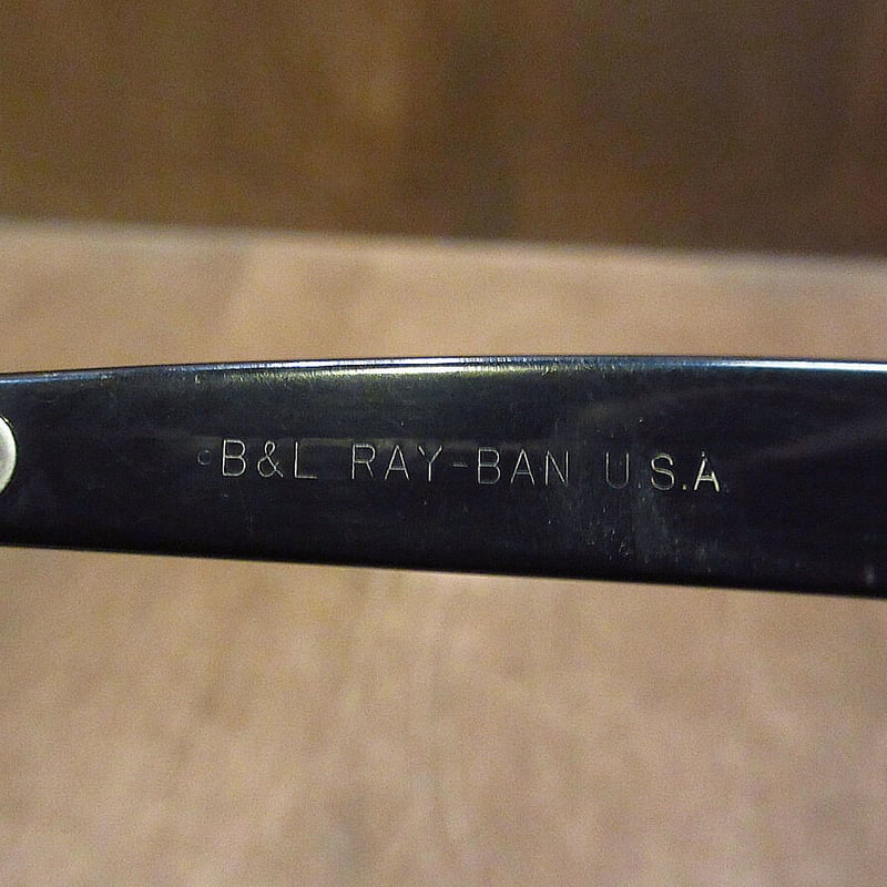 ビンテージ70's80's○ケース付きB&L Ray-Banウェイファーラー黒