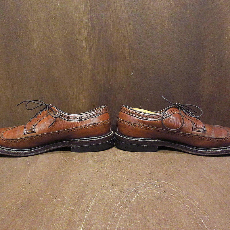 ビンテージ80's○MASONウイングチップシューズ茶size 9 1/2D ビンテージ80's○MASONウイングチップシューズ茶size 9 1/2D