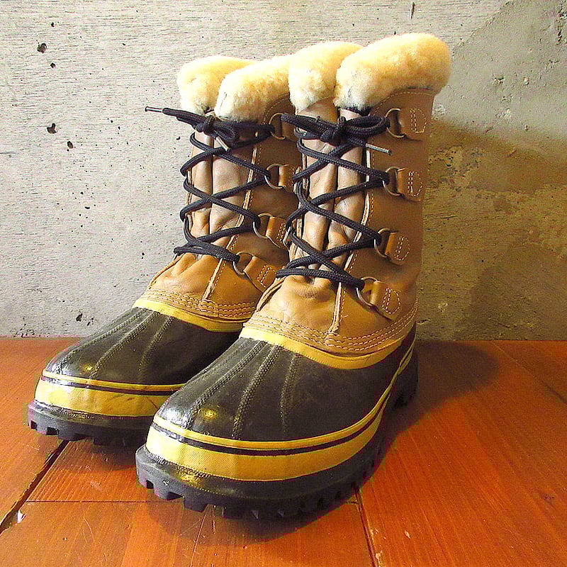 MADE IN CANADA SOREL CARIBOUスノーブーツsize 10○24091 MADE IN CANADA SOREL CARIBOUスノーブーツsize 10○24091