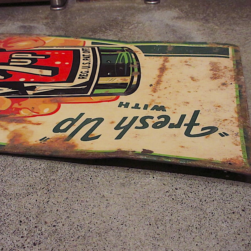 Vintage　ビィンテージ　セブンアップ　温度計（℉）　珍品　広告看板 Vintage 7 Up Thermometer Advertising 7 Up Sign | eBay