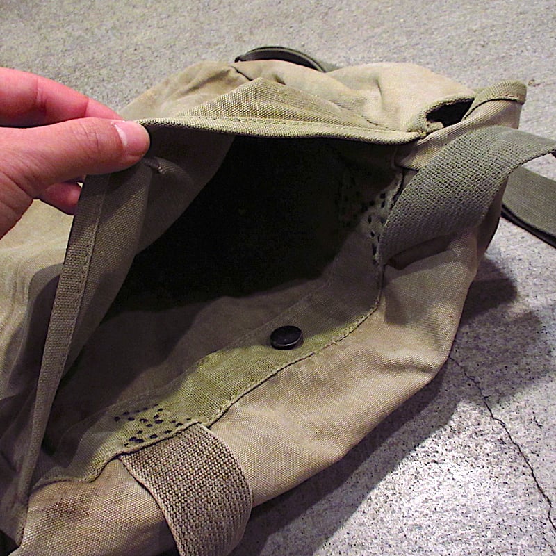 ビンテージ40's○U.S.ARMYステンシル入りミュゼットバッグ○240103m3