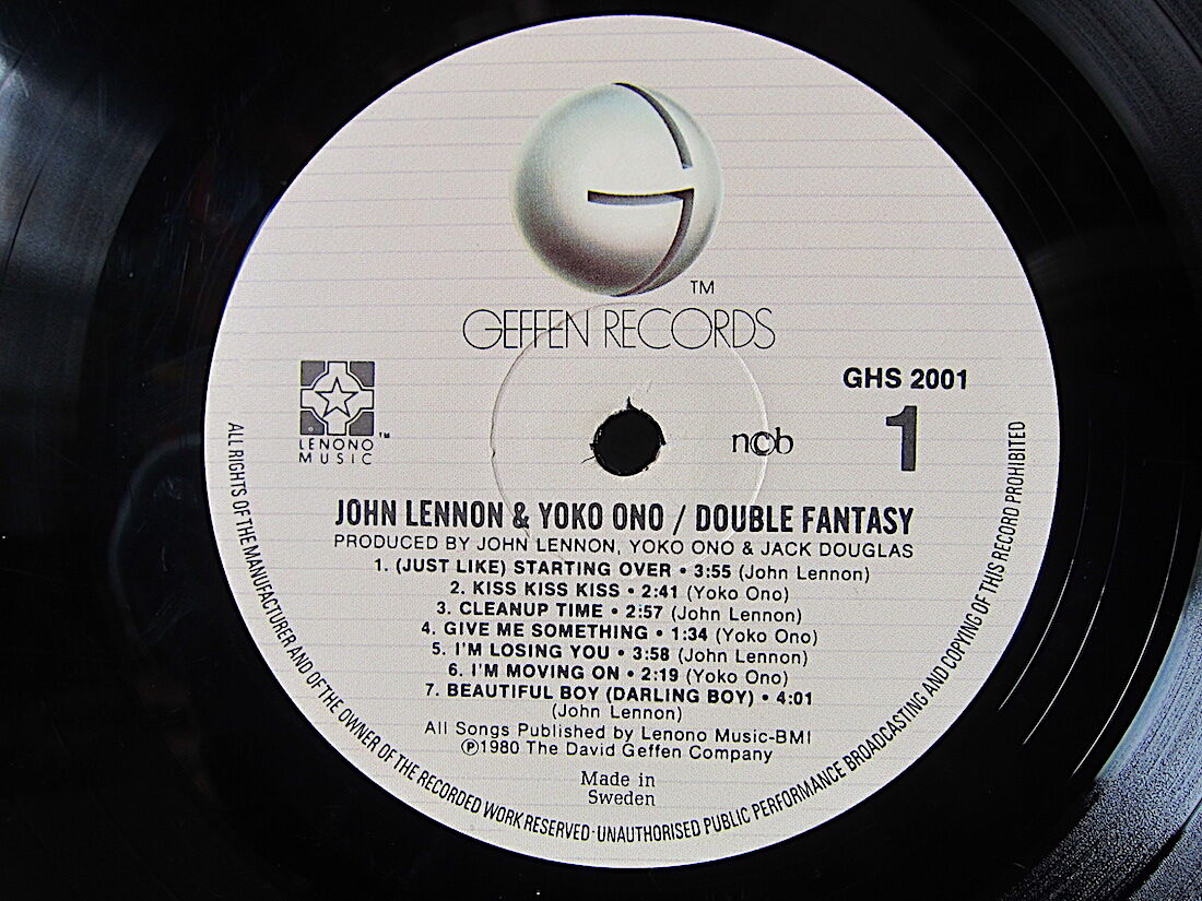 JOHN LENNON & YOKO ONO○DOUBLE FANTASY GEFFEN RE