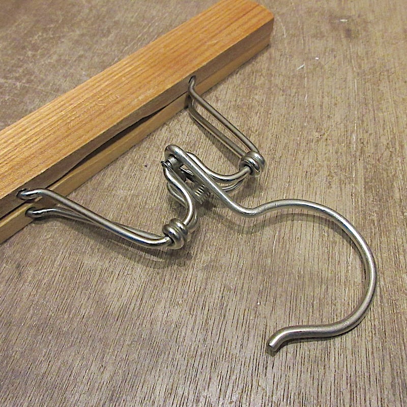 ビンテージ○SETWELLウッドパンツハンガー3本セット○250711z6-otclct