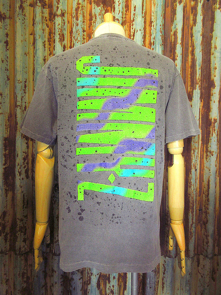 ビンテージ80's90's○JIMMY'Z 両面プリントTシャツグレー ○240910k3-m