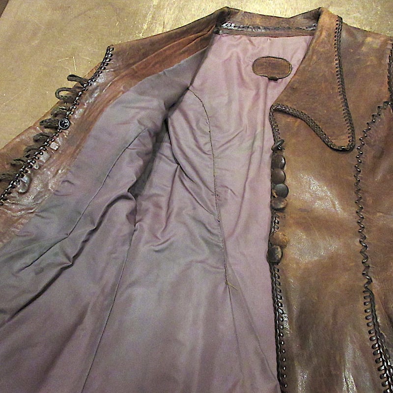 ビンテージ70's○North Beach Leatherレザージャケット茶size 5/6○