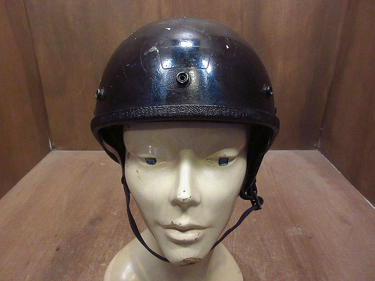 ビンテージ60's○Buco?ハーフヘルメット黒○230119i1-hlmt 1960sブコバ