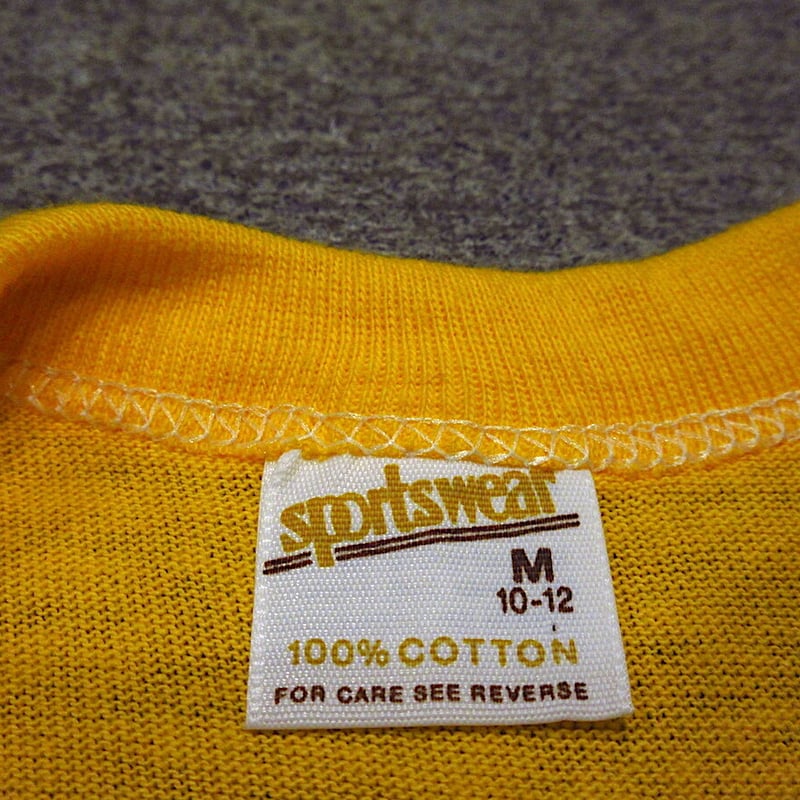 ビンテージ70's○DEADSTOCKキッズSNOOPY Sun Valley Tシャツ黄si