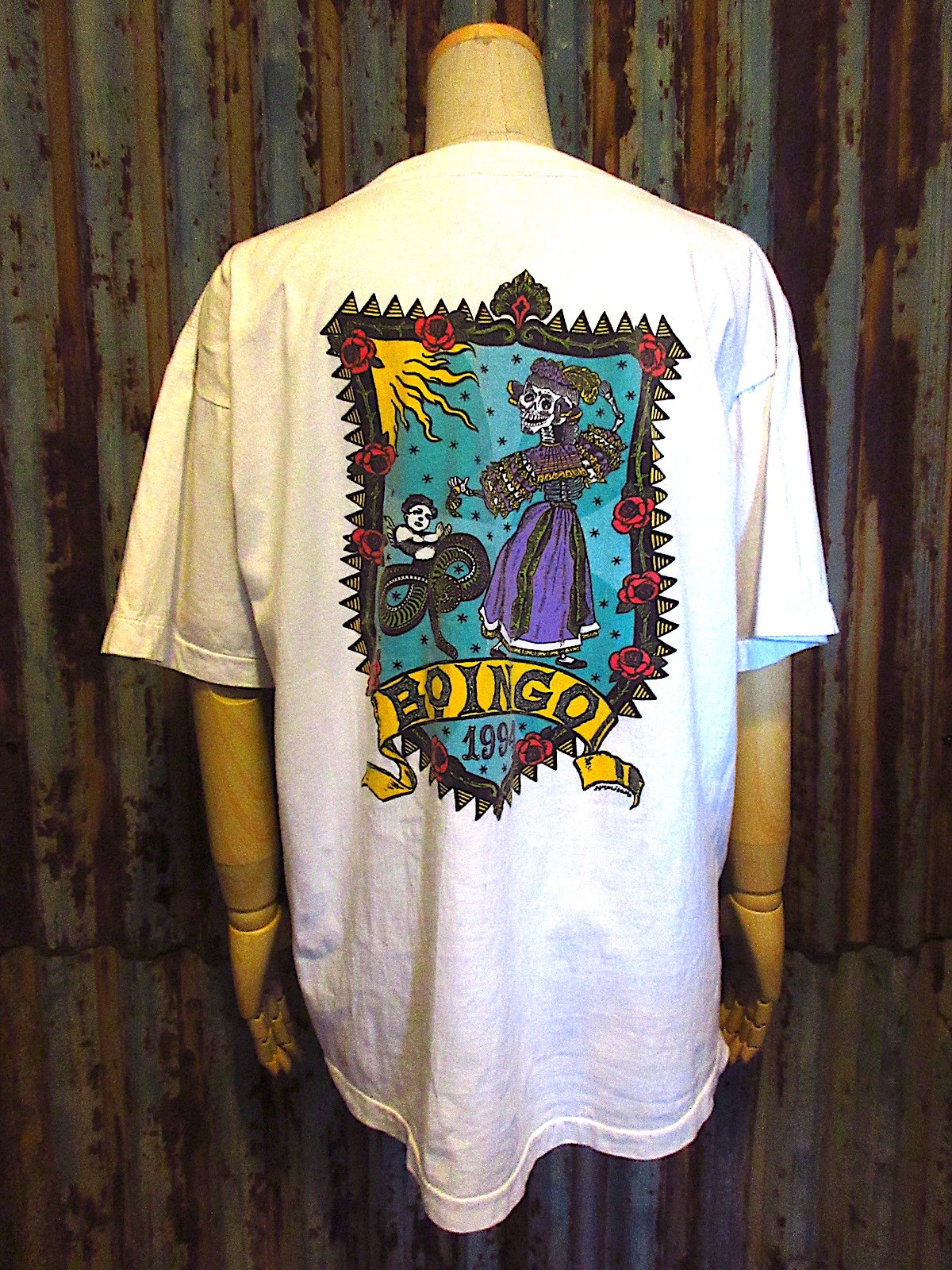 90s OINGO BOINGO ボロ バンド Tシャツ tee アート 古着 Vintage 1990 Oingo Boingo Band T-shirt Black Colour - Etsy