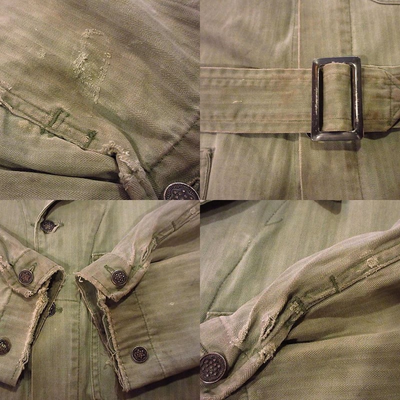 ビンテージ40's○U.S.ARMY M-43 13星HBTオールインワン42R ビンテージ40's○U.S.ARMY M-43 13星HBTオールインワン42R