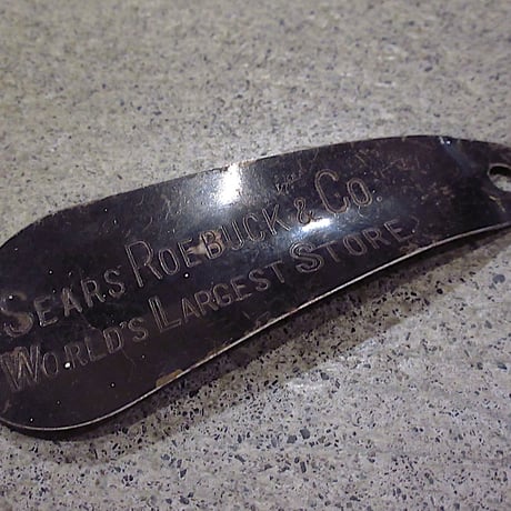 30s SEARS 黒ラッカーシューホーン ヴィンテージ アンティーク 30s SEARS 黒ラッカーシューホーン ヴィンテージ アンティーク