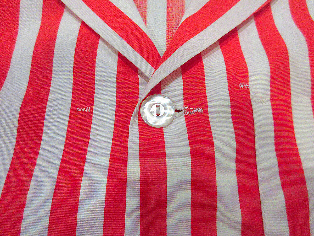 ビンテージ70's○Empire UNIFORM MFG CO.赤×白ストライプテーラードジャ